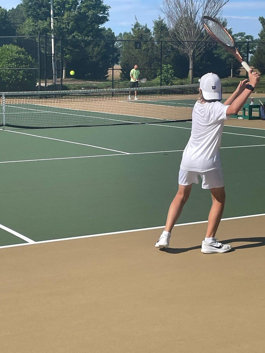 Big NC junior serving